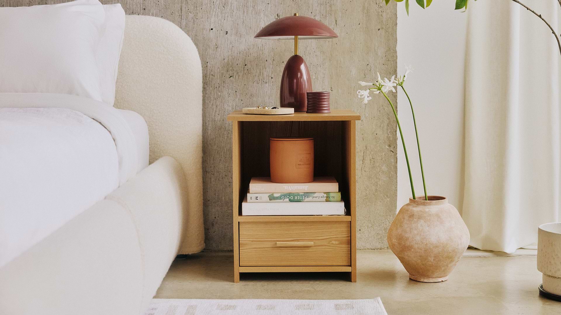 Oak nightstand
