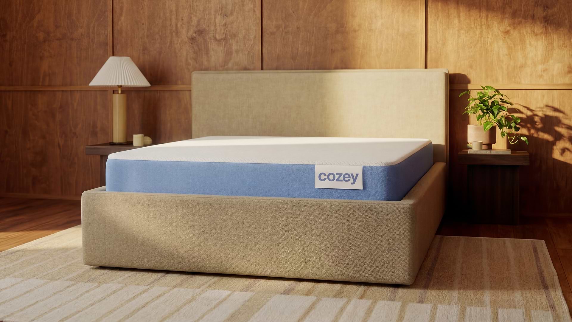 Mattress on bed in bedroom